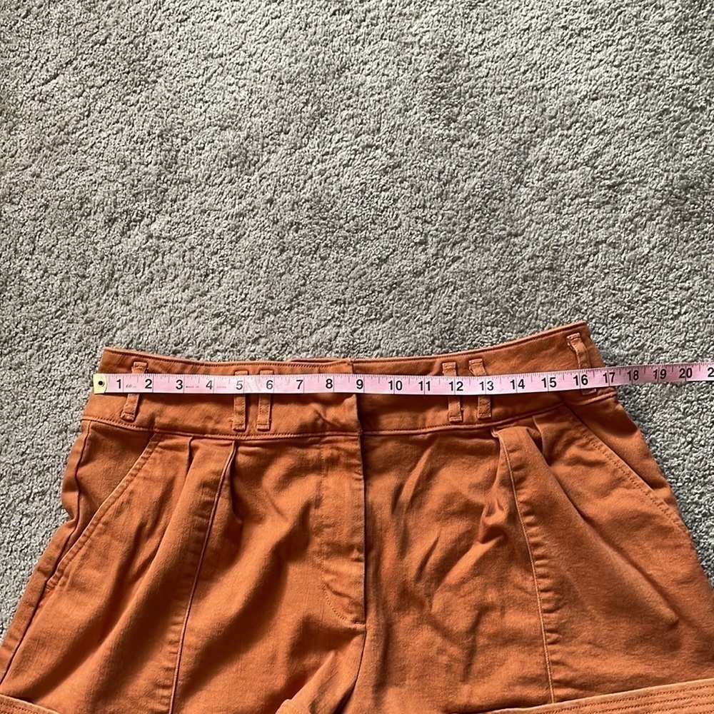 Ryegrass Burnt Orange High Waisted Shorts | Size 12 - Picture 12 of 12